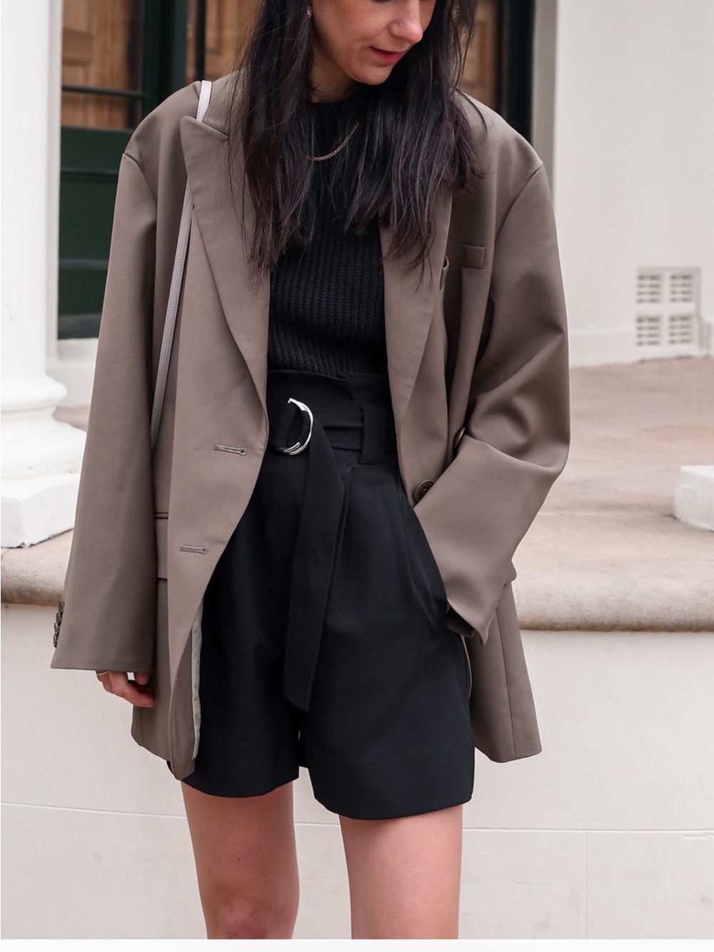 Ganni Heavy Crepe Shorts